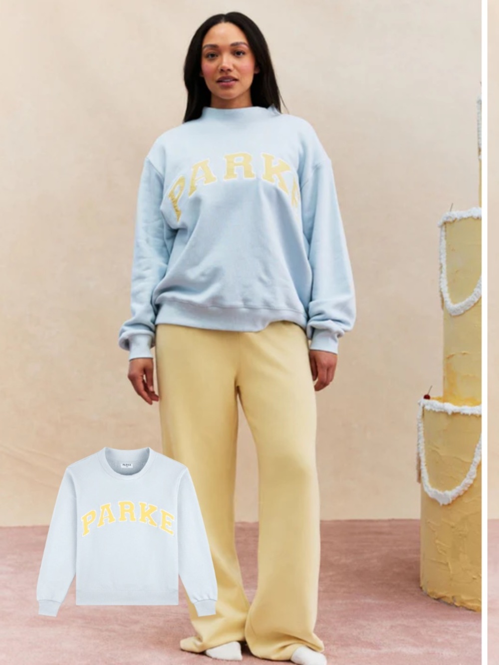 Parke Heritage Varsity Mockneck Birthday Blueberry Lemonade Sz S/M Presale